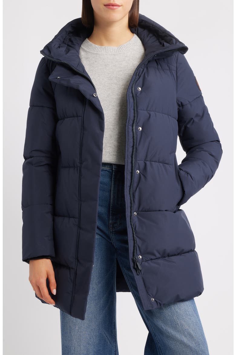 Bethany Waterproof Hooded Quilted Parka, Alternate, color, BLUE BLACK