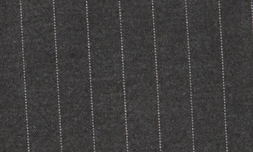 Alice And Olivia Alice + Olivia Benny Pull-on Wide Leg Pinstripe Pants In Gray