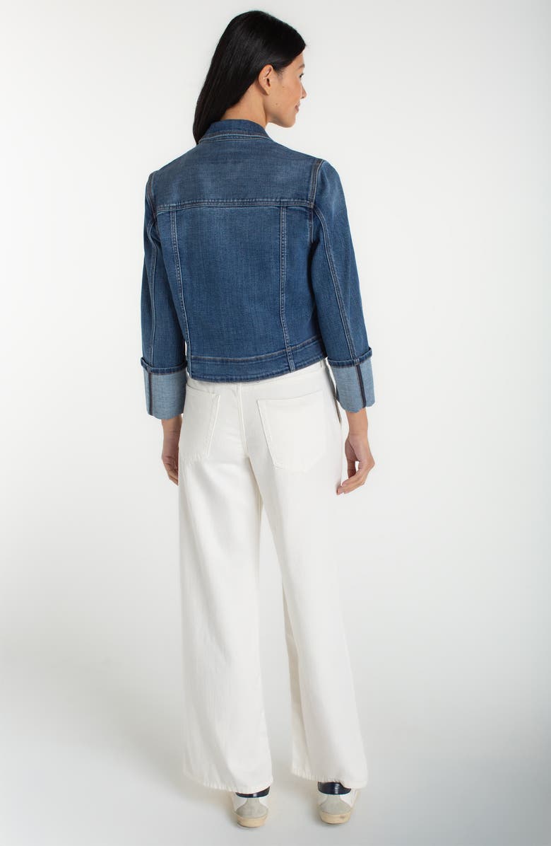 Liverpool Los Angeles High Cuff Denim Truxker Jacket, Alternate, color, West Ways