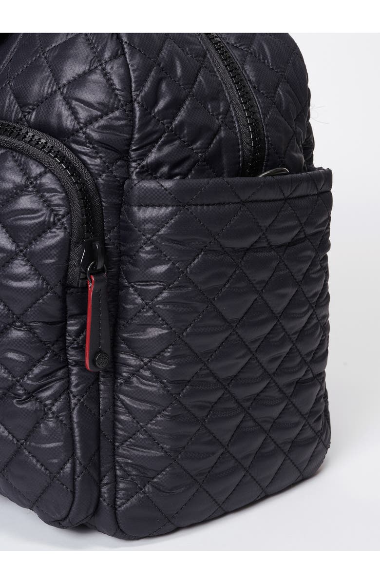 MZ Wallace Nik Quilted Nylon Duffle Bag, Alternate, color, Black