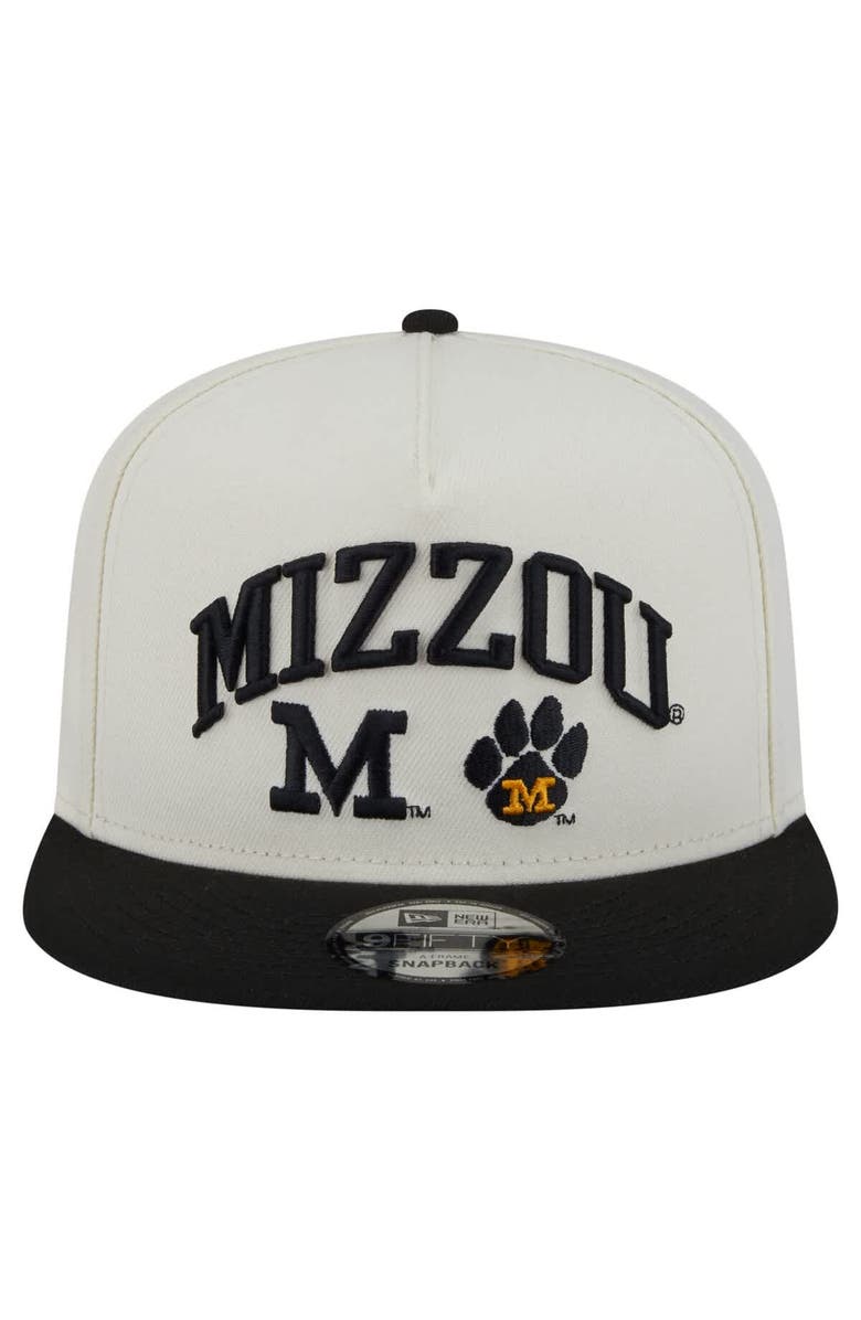 New Era Men's New Era White Missouri Tigers Collegiate 9FIFTY A-Frame Snapback Hat, Alternate, color, White