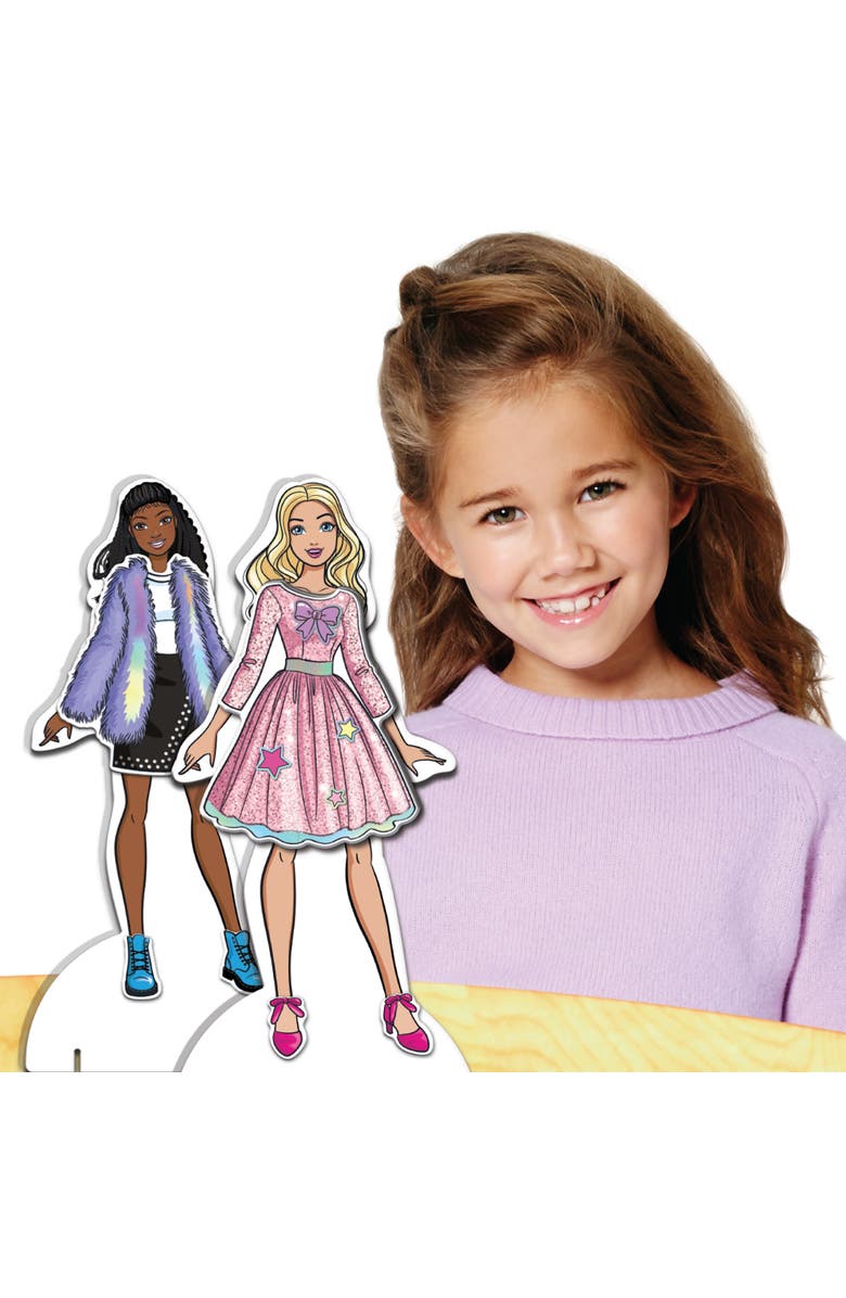Barbie Magnetic Dress Up Closet Activity, Fashion Design Playset, Kids 3+, Alternate, color, Multicolored