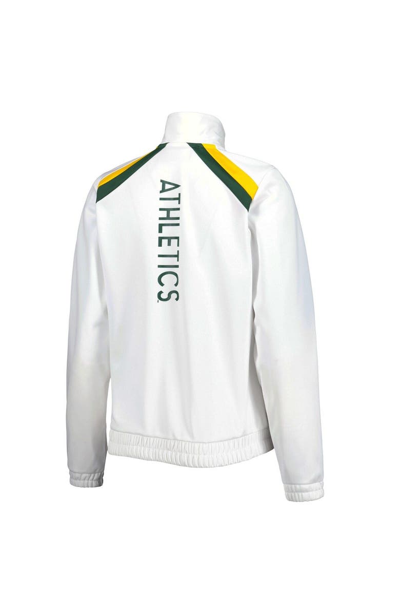 G-III 4HER BY CARL BANKS Women's G-III 4Her by Carl Banks White Oakland Athletics Red Flag Full-Zip Track Jacket, Alternate, color, White