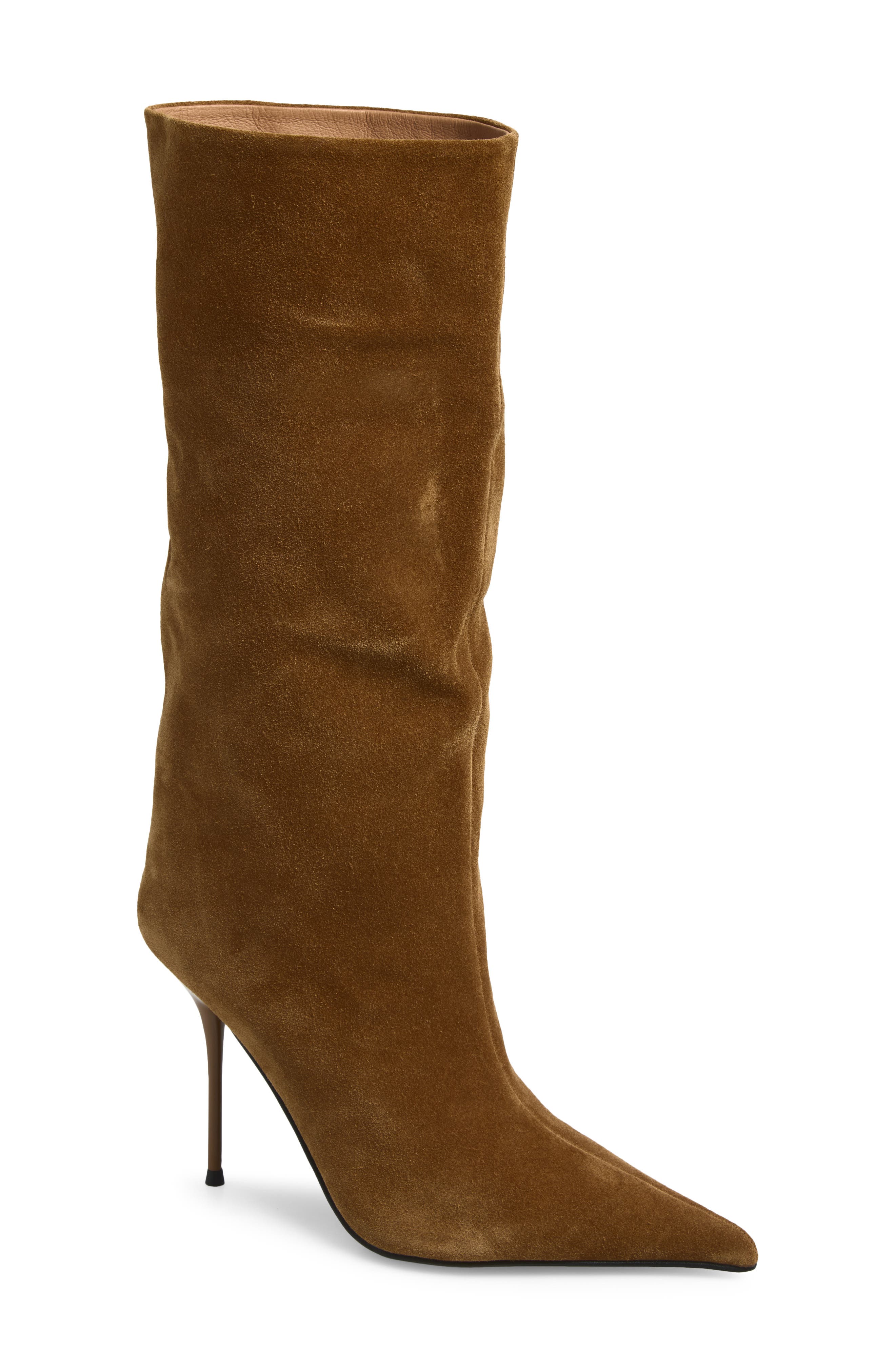 Give-It Knee High Boot, Main, color, BROWN SUEDE