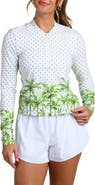 La Blanca Club Palm Half Zip Top