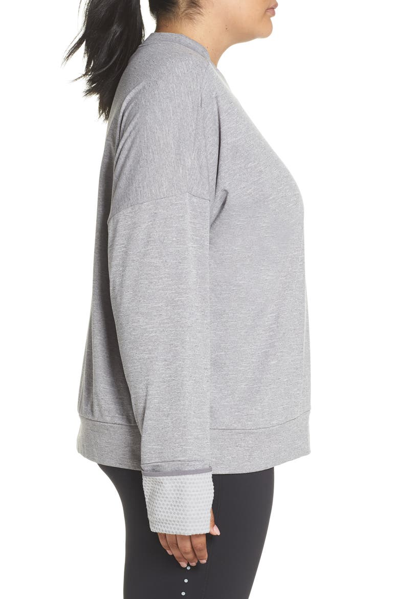 Therma Sphere Element Running Shirt, Alternate, color, GUNSMOKE/ HEATHER