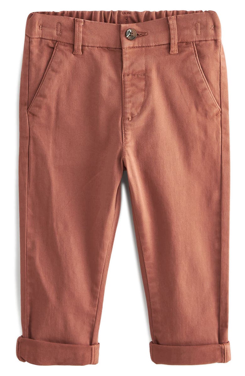 NEXT Kids' Flat Front Cotton Chinos, Main, color,