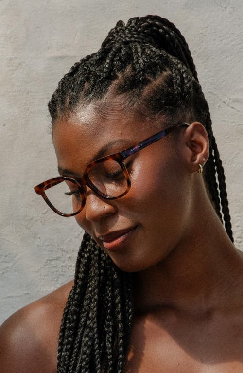 Mohala Eyewear Lahela 52mm Low Nose Bridge Medium Width Square Optical Glasses In Brown