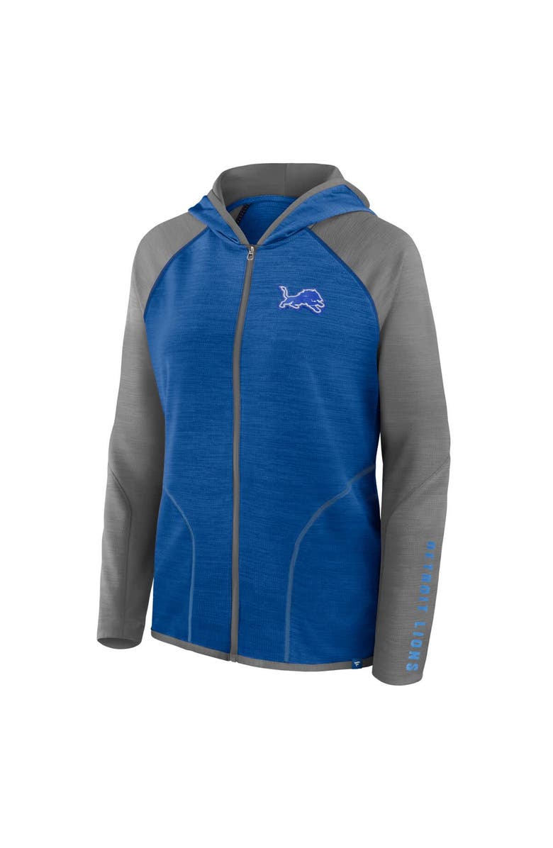 FANATICS Women's Fanatics Blue Detroit Lions Plus Size End Around Pass Full-Zip Hoodie, Alternate, color, Blue