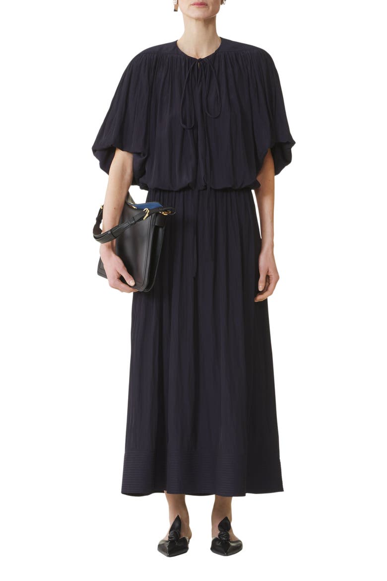 Midi Dress In Charmeuse, Main, color, Montana