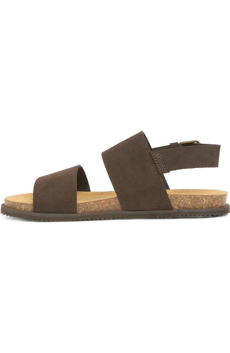 Celtic & Co. Double Strap Sandal, Alternate, color, Chocolate Brown