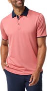TravisMathew All Day Social Club Contrast Collar Cotton Blend Polo Shirt