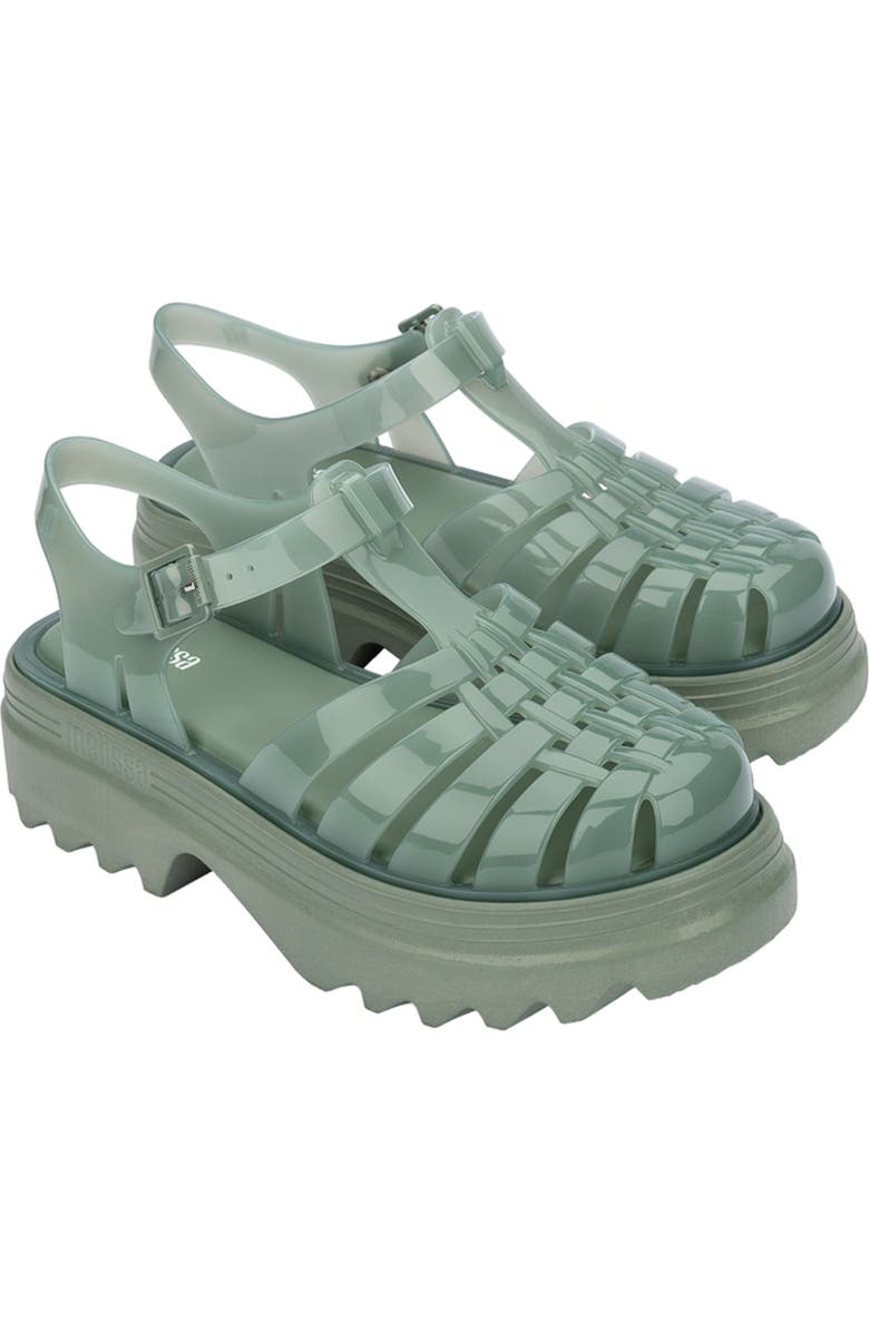 Melissa Possession Platform II Sandal, Main, color, Green