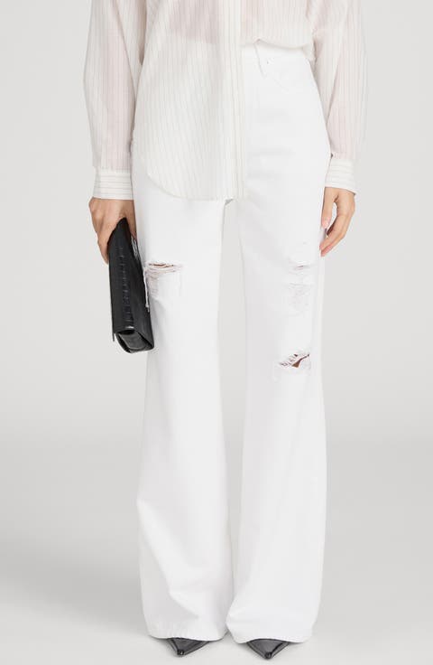 The Loose Ripped Wide Leg Jeans (White Destruct)