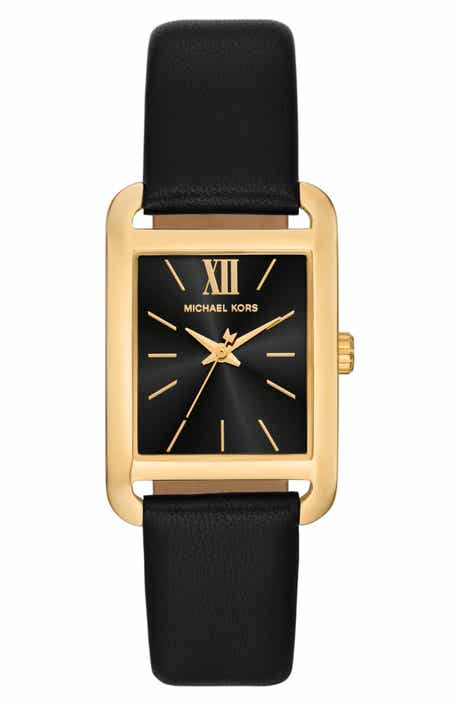 Michael Kors Monroe Leather Strap Watch, 27mm