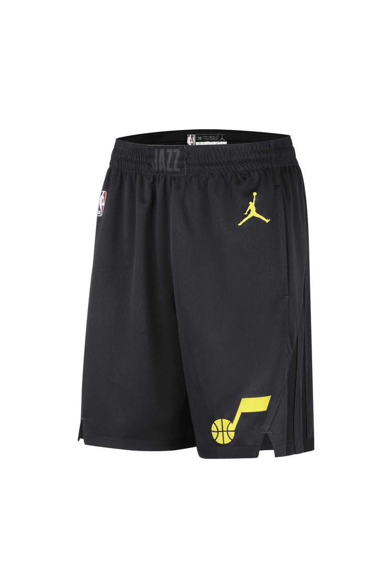 Men's Jordan Brand Black Utah Jazz 2022/2023 Statement Edition Swingman Performance Shorts, Alternate, color, Black