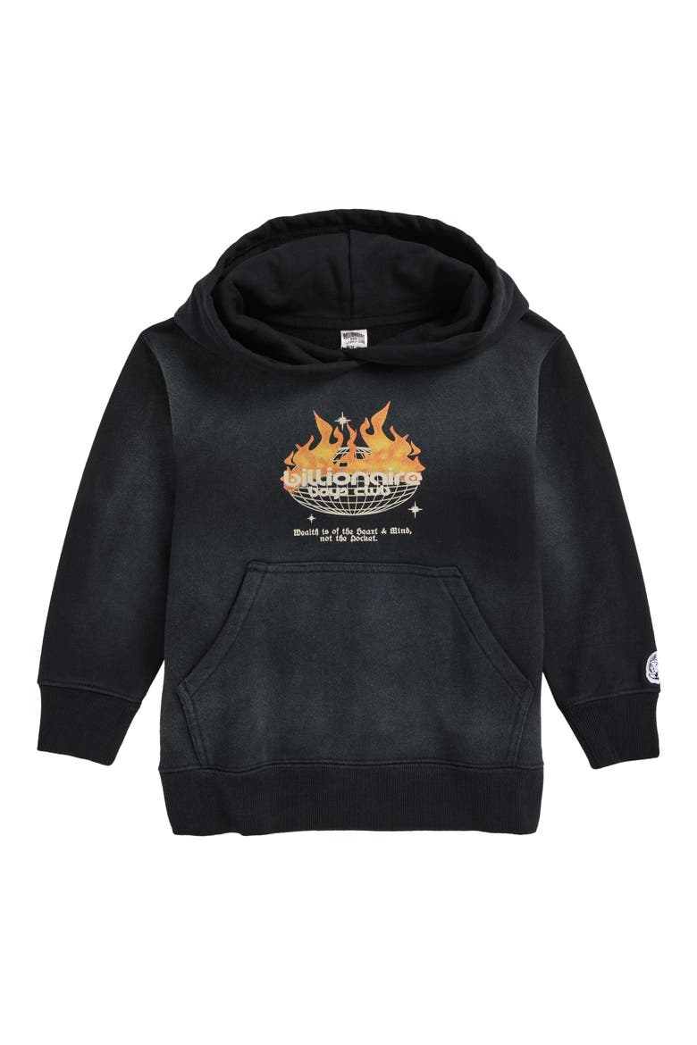 Kids' BB Desert Pullover Hoodie, Main, color, BLACK
