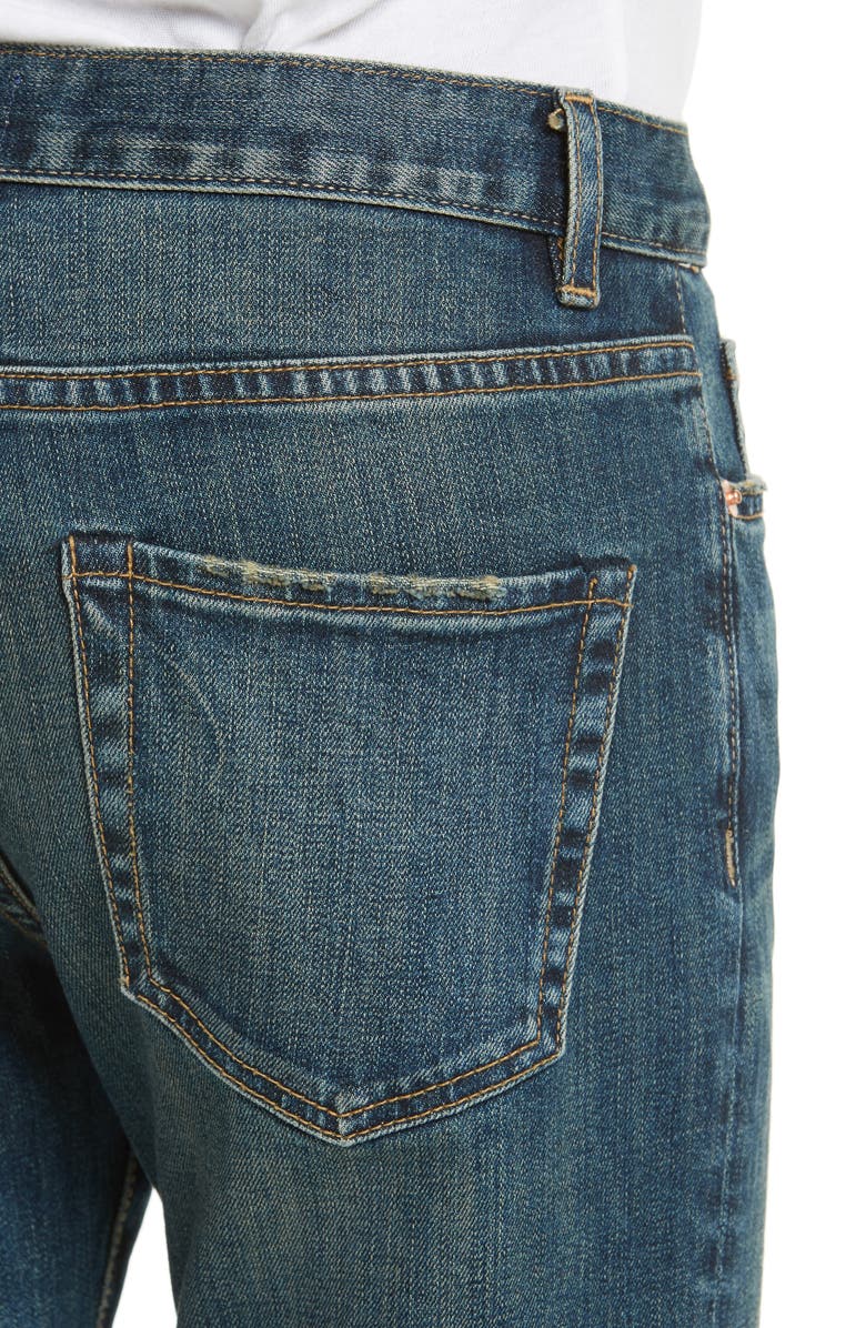 Nili Lotan Raw Edge Crop Boyfriend Jeans, Alternate, color, 