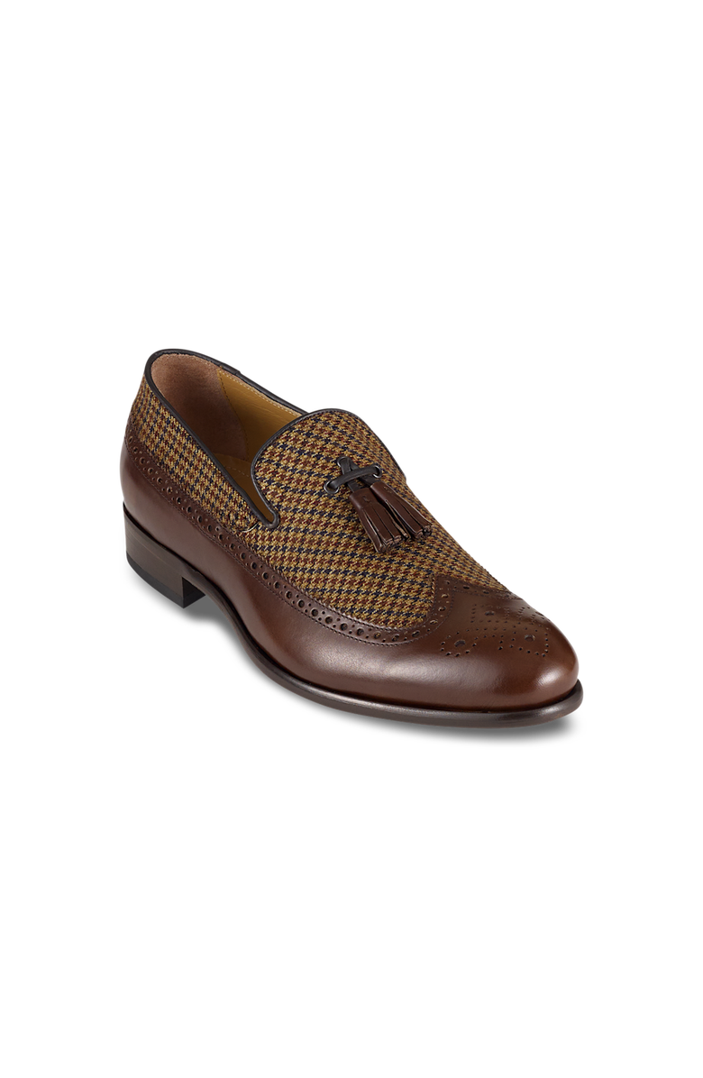 Paul Fredrick Evan Tassel Loafer, Main, color, Brown Multi