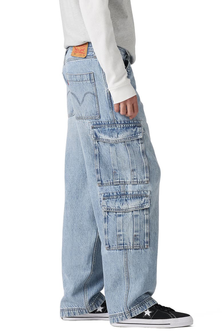 578™ Baggy Cargo Jeans, Alternate, color, JOYFUL CLOUDS