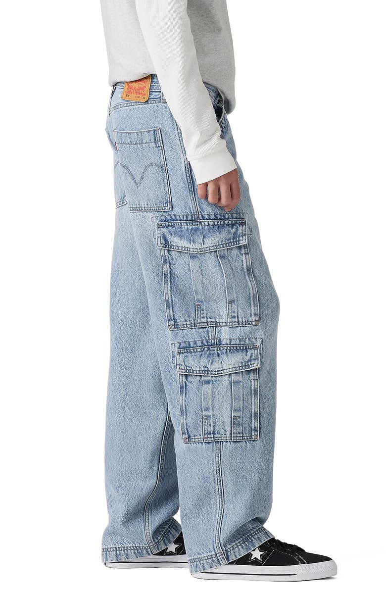 Levi's 578<sup>™</sup> Baggy Cargo Jeans, Alternate, color, Joyful Clouds