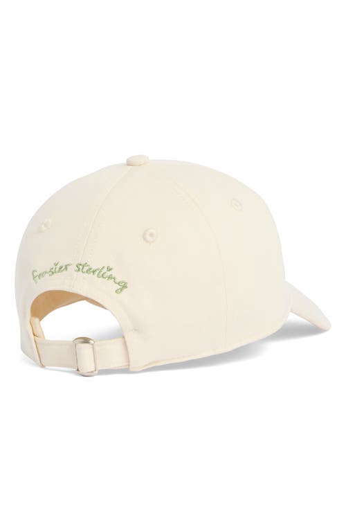 Frasier Sterling Vino Embroidered Baseball Cap In White