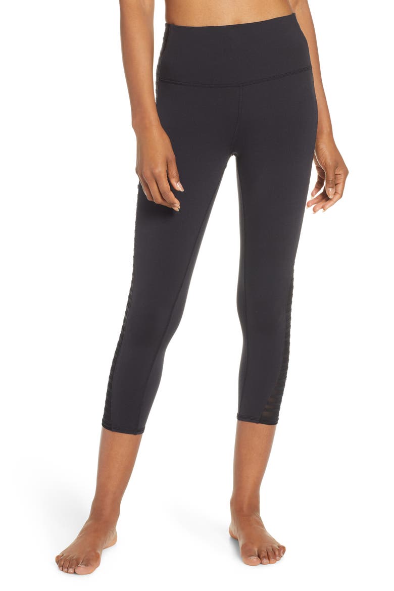 Prism High Waist Capris, Main, color, BLACK