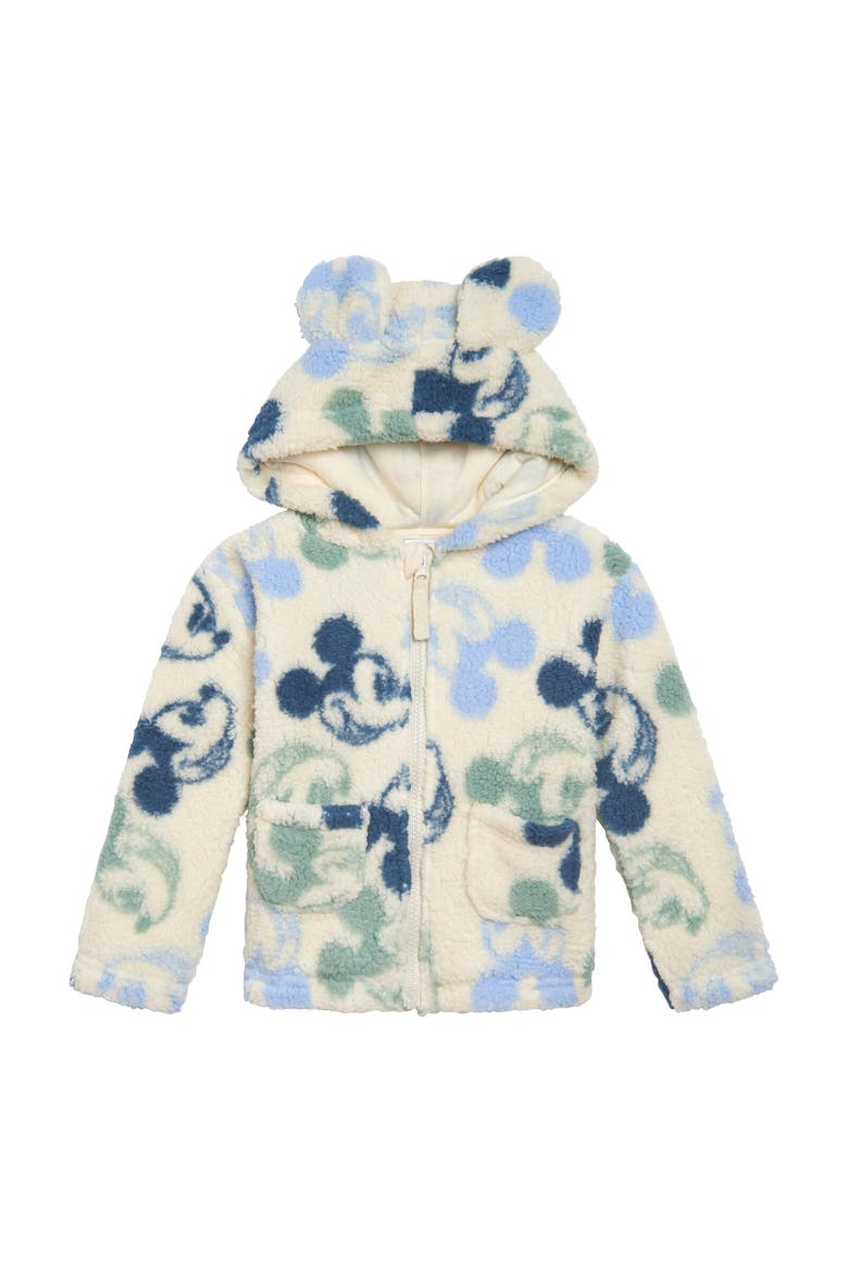 Faux Shearling Hoodie, Main, color, Mickey Mouse Off White