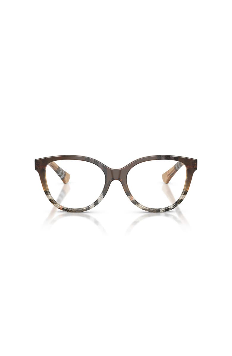 Burberry 54mm Cat Eye optical glasses, Alternate, color, Brown