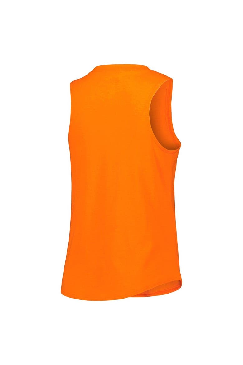 Women's Concepts Sport Heather Orange/Heather Black Philadelphia Flyers Meter Muscle Tank Top & Pants Sleep Set, Alternate, color, Black