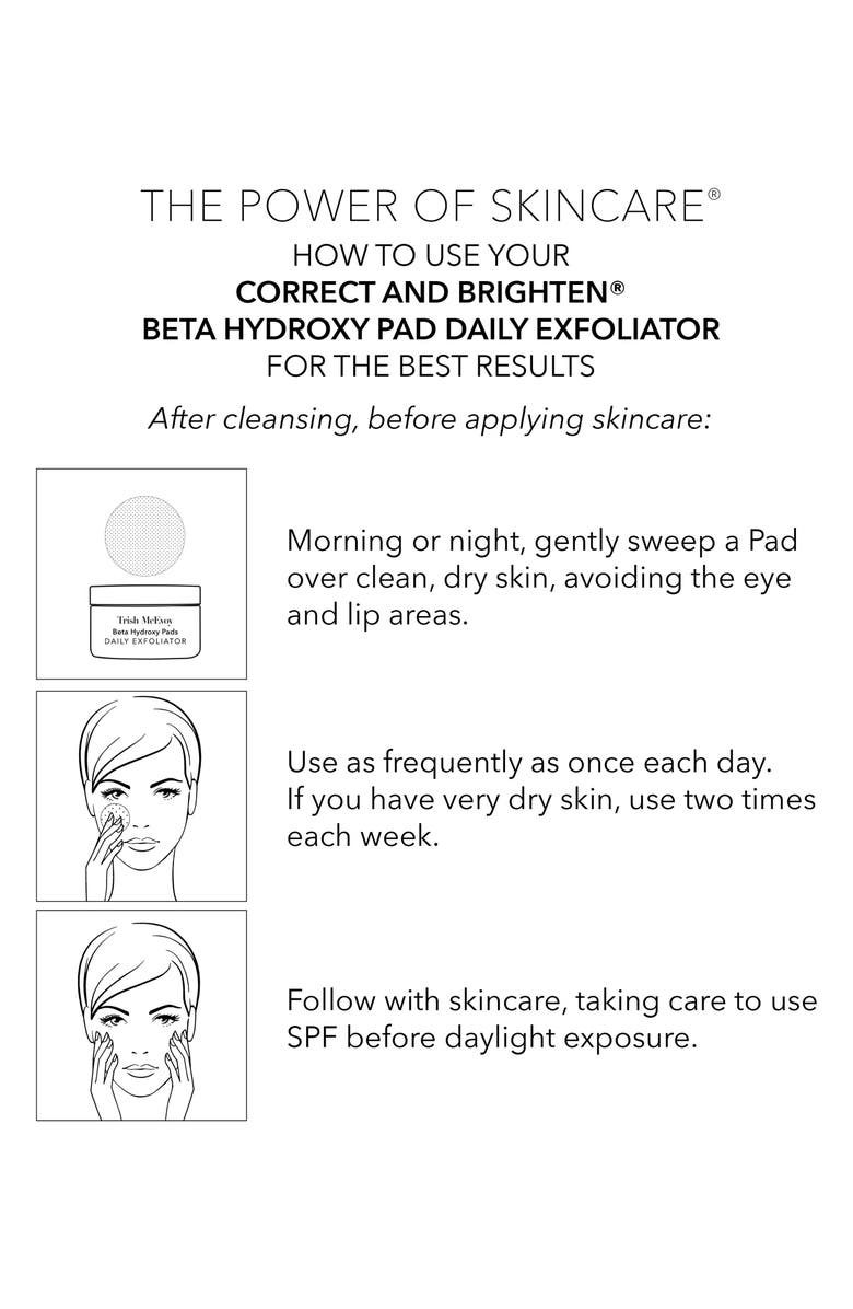 Trish McEvoy Correct and Brighten<sup>®</sup> Beta Hydroxy Pads, Alternate, color,