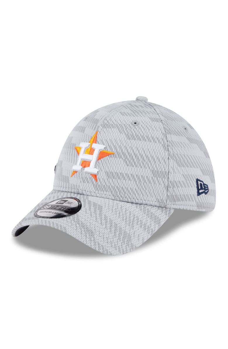New Era Men's New Era Gray Houston Astros 2025 MLB Clubhouse 39THIRTY Flex Hat, Alternate, color, Gray