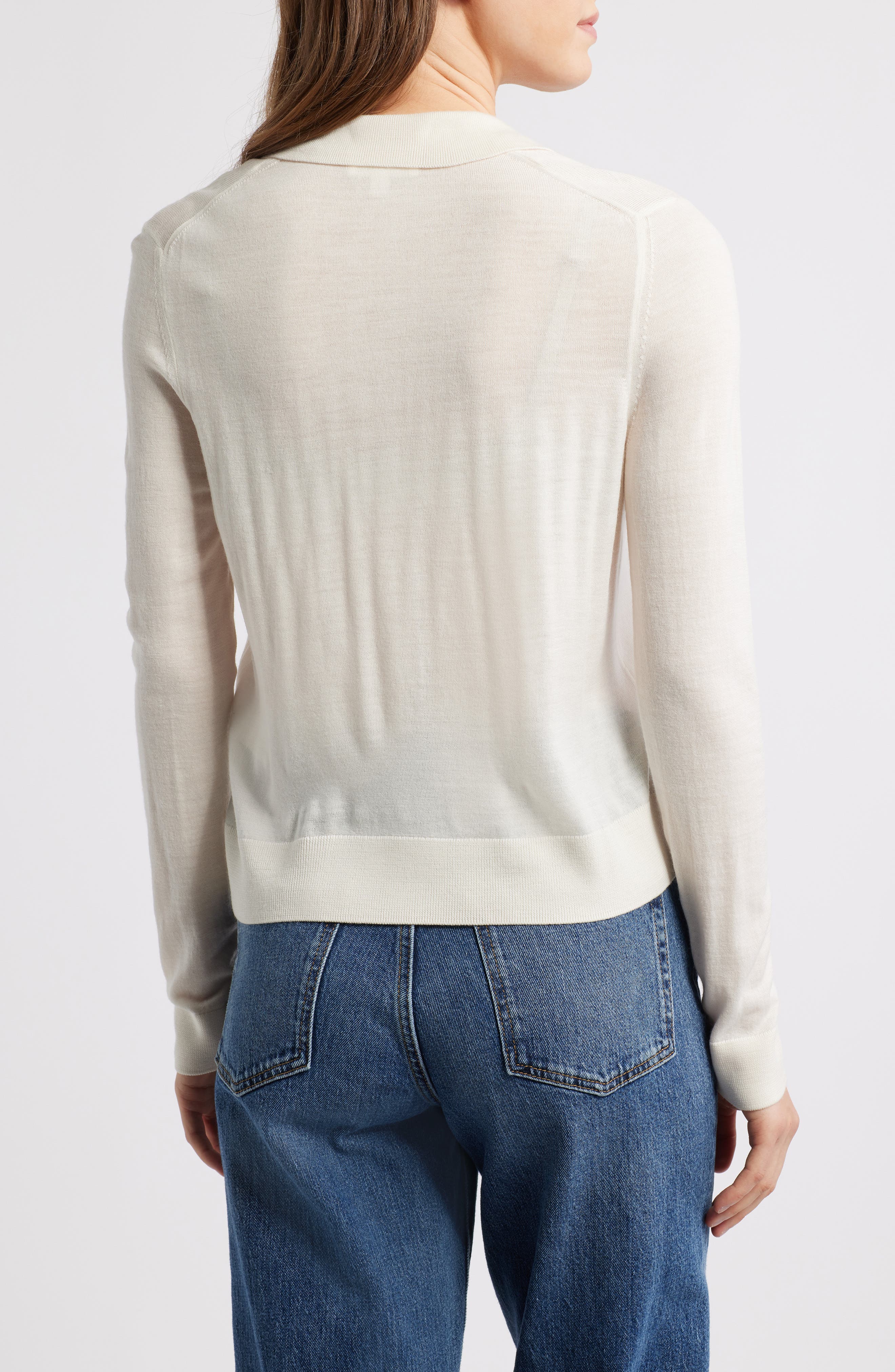 Slim Fit Wool Sweater - image 2