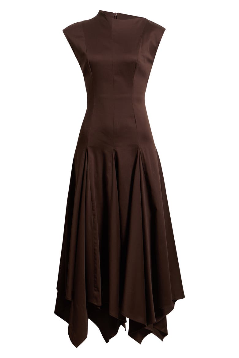 Eloidie Asymmetric Maxi Dress, Alternate, color, SABLE