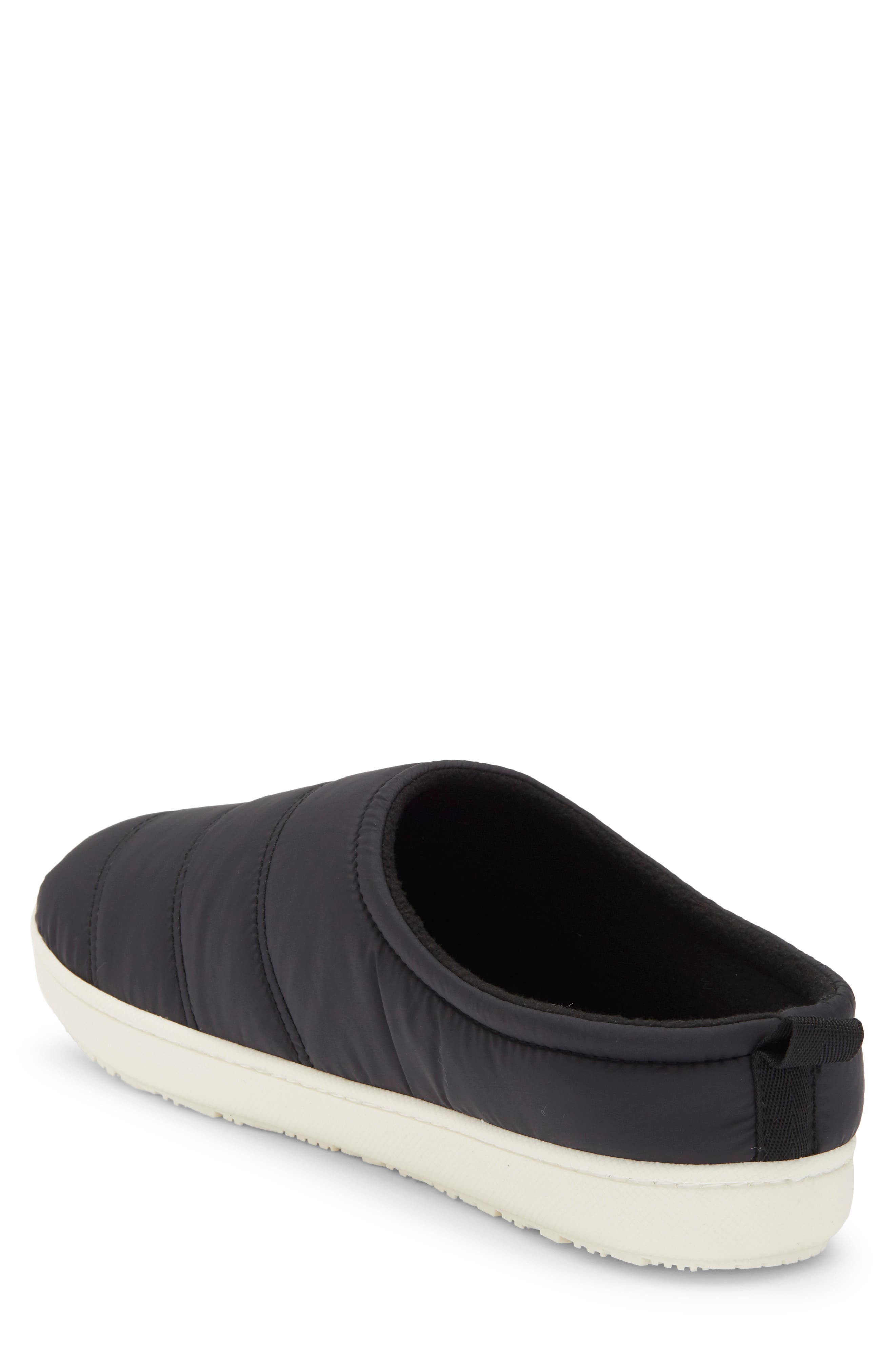Colter Quilted Clog Slipper, Alternate, color, BLACK