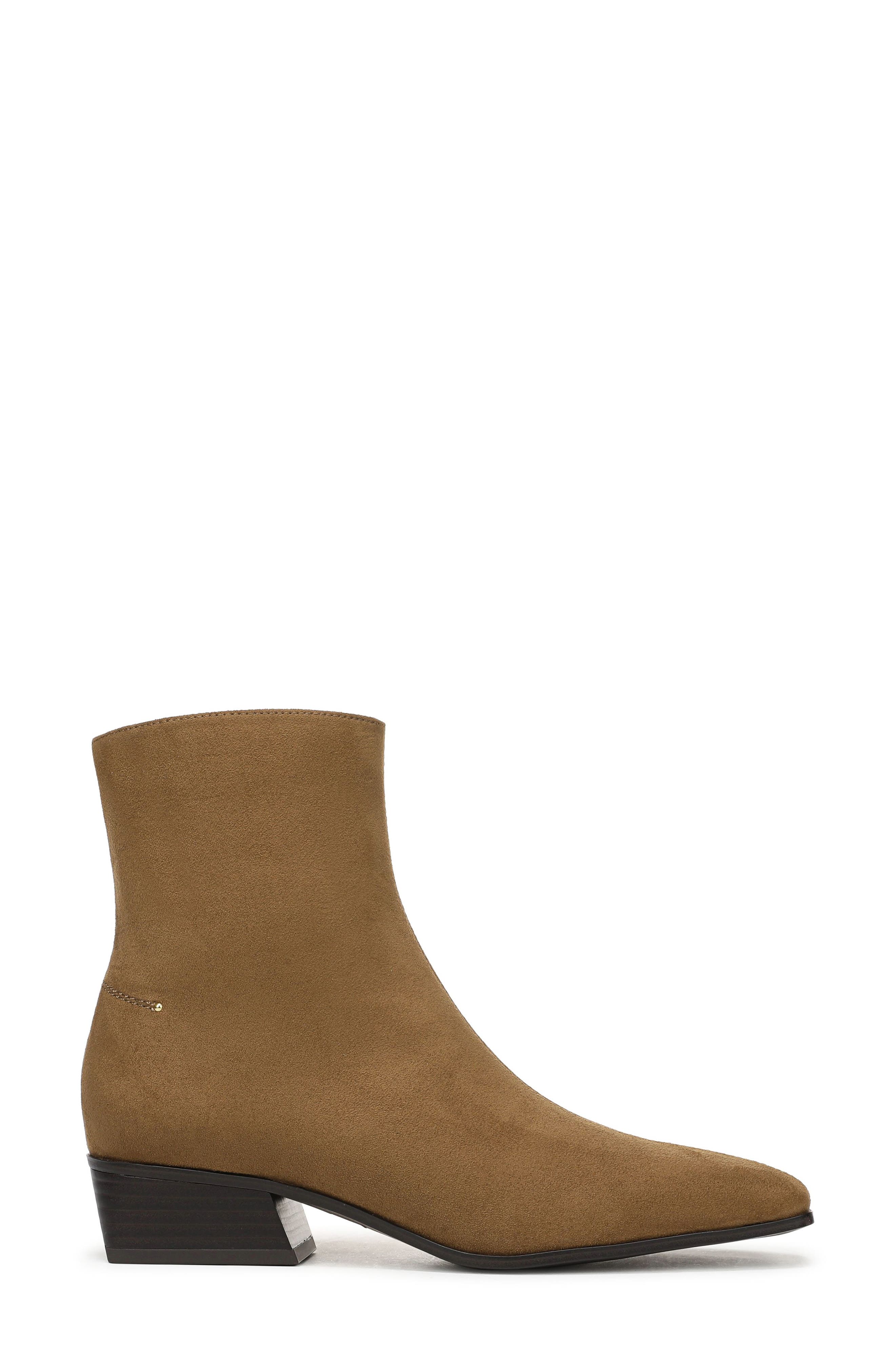 Finella Faux Leather Bootie, Alternate, color, BROWN