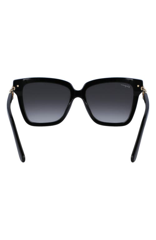 Ferragamo 57mm Polarized Rectangular Sunglasses In Multi