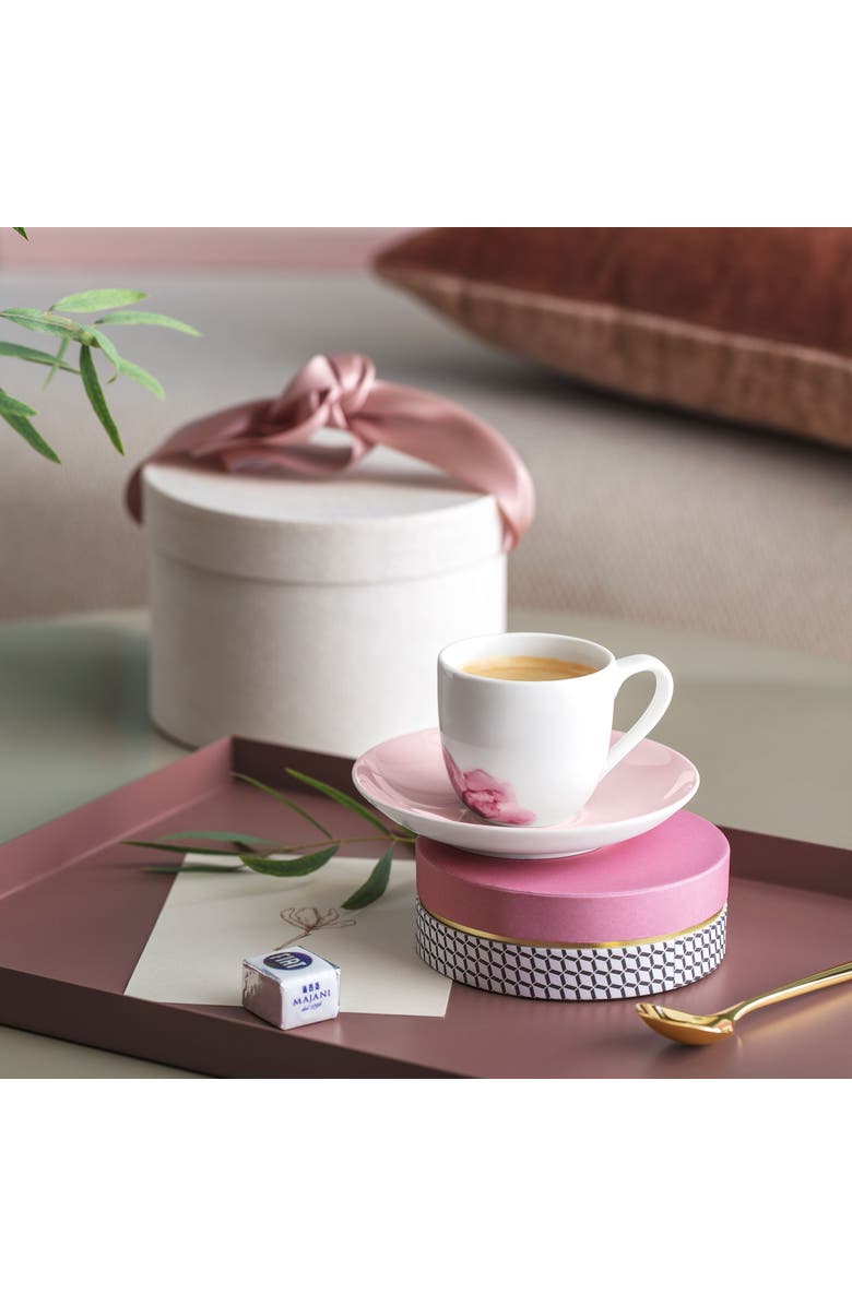 Villeroy & Boch Rose Garden Espresso Saucer Pink, Alternate, color, Pink