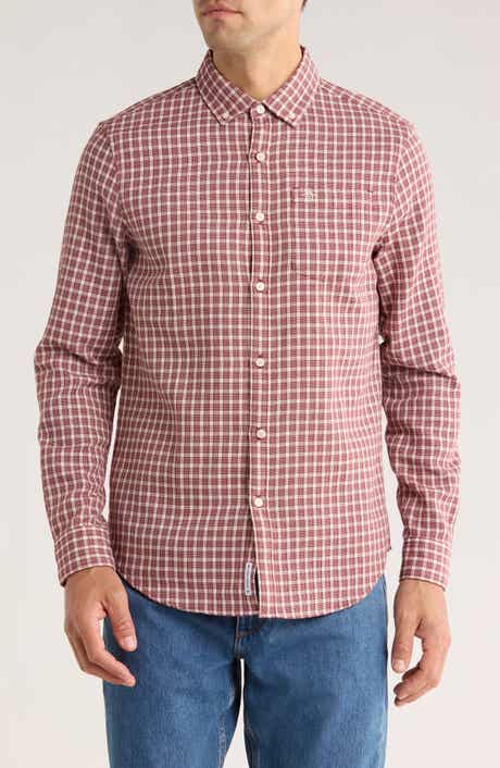 Original Penguin Waffle Check Button-Down Shirt