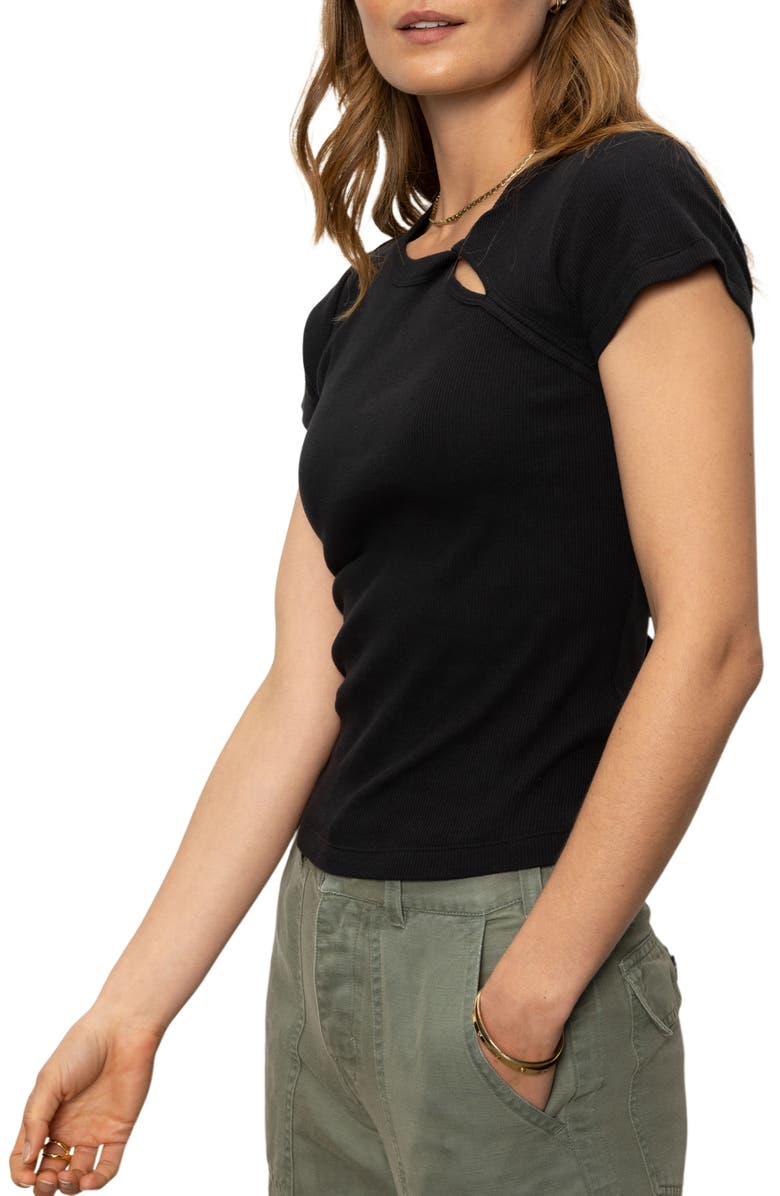 Sanctuary Cutout T-Shirt, Alternate, color, 