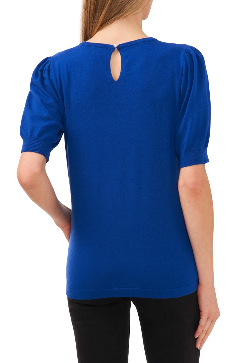 CeCe Puff Sleeve Sweater, Alternate, color, Deep Royal Blue