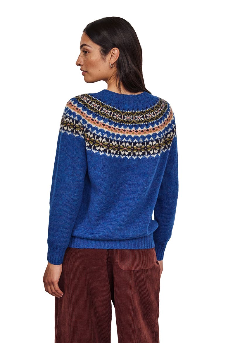Highlands Crew Neck Sweater, Alternate, color, Cobalt
