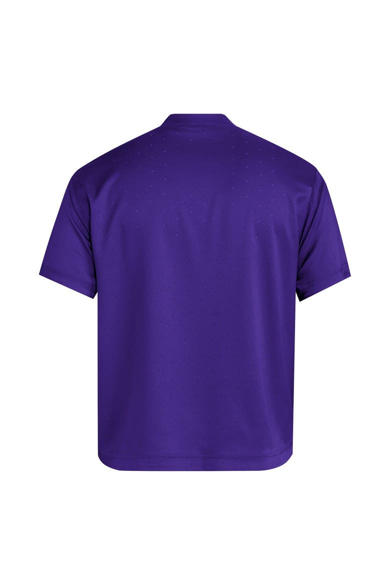 Men's adidas  Purple Washington Huskies Dugout Coaches Adizero Notch Neck Pullover Top, Alternate, color, Purple