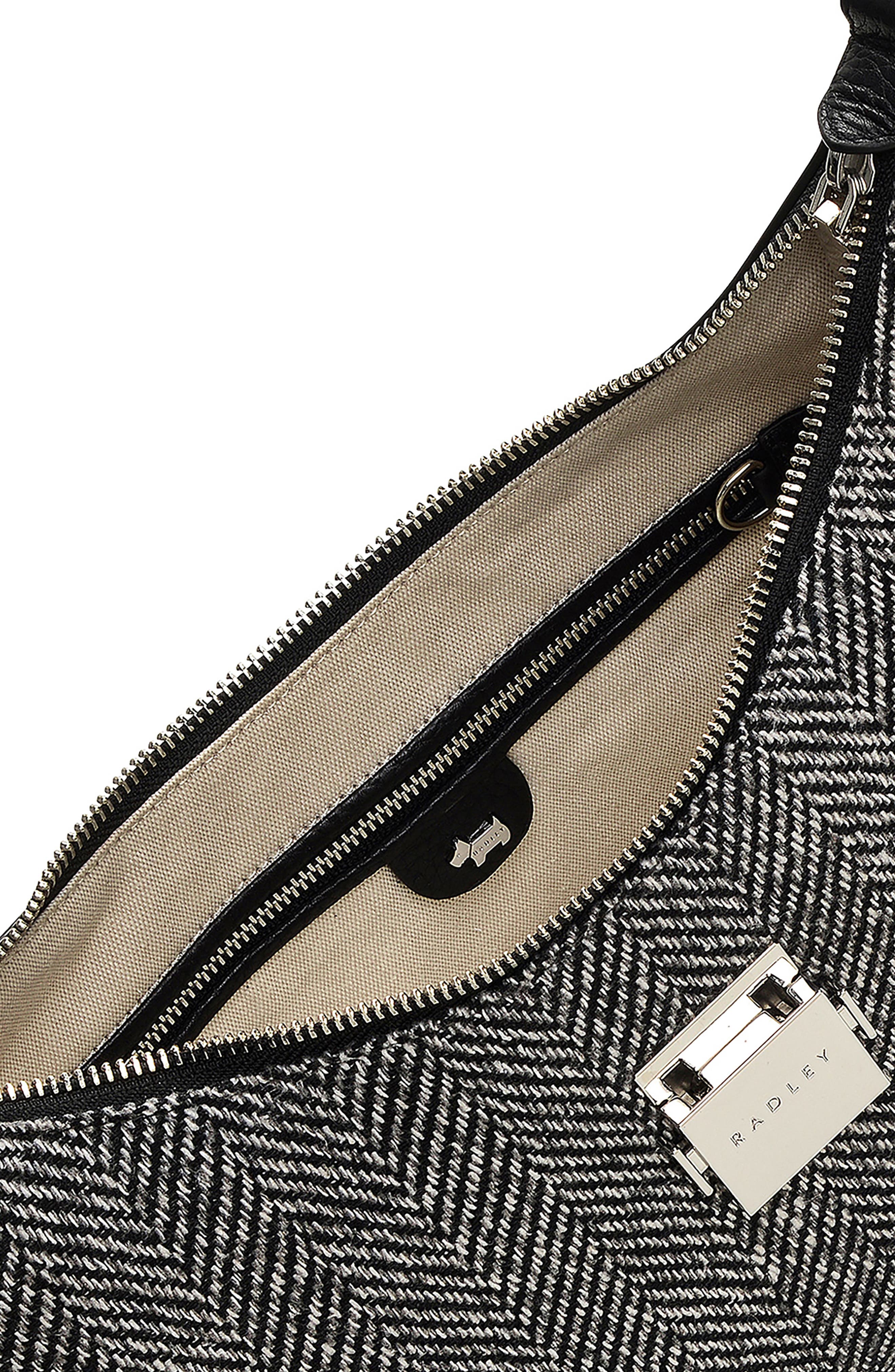 Sloane Street Herringbone Medium Shoulder Bag