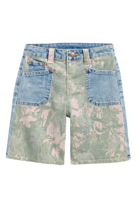 Kids' Camo Denim Shorts (Big Kid)