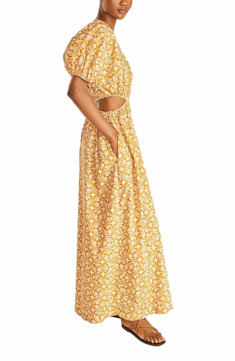 Rebecca Taylor Lattice Fleur Poplin Jumpsuit, Alternate, color,