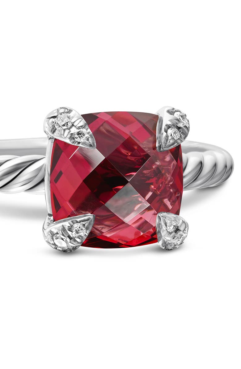 Chatelaine<sup>®</sup> Ring with Semiprecious Stone & Diamonds