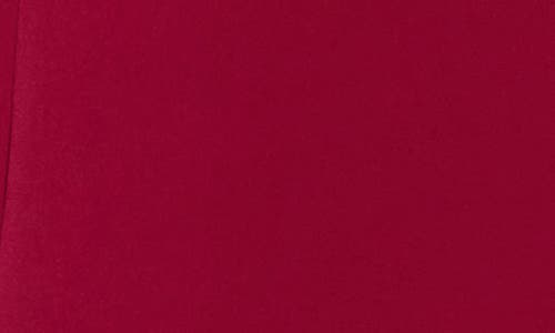 Dkny Ruched Sleeve One Button Blazer In Burgundy