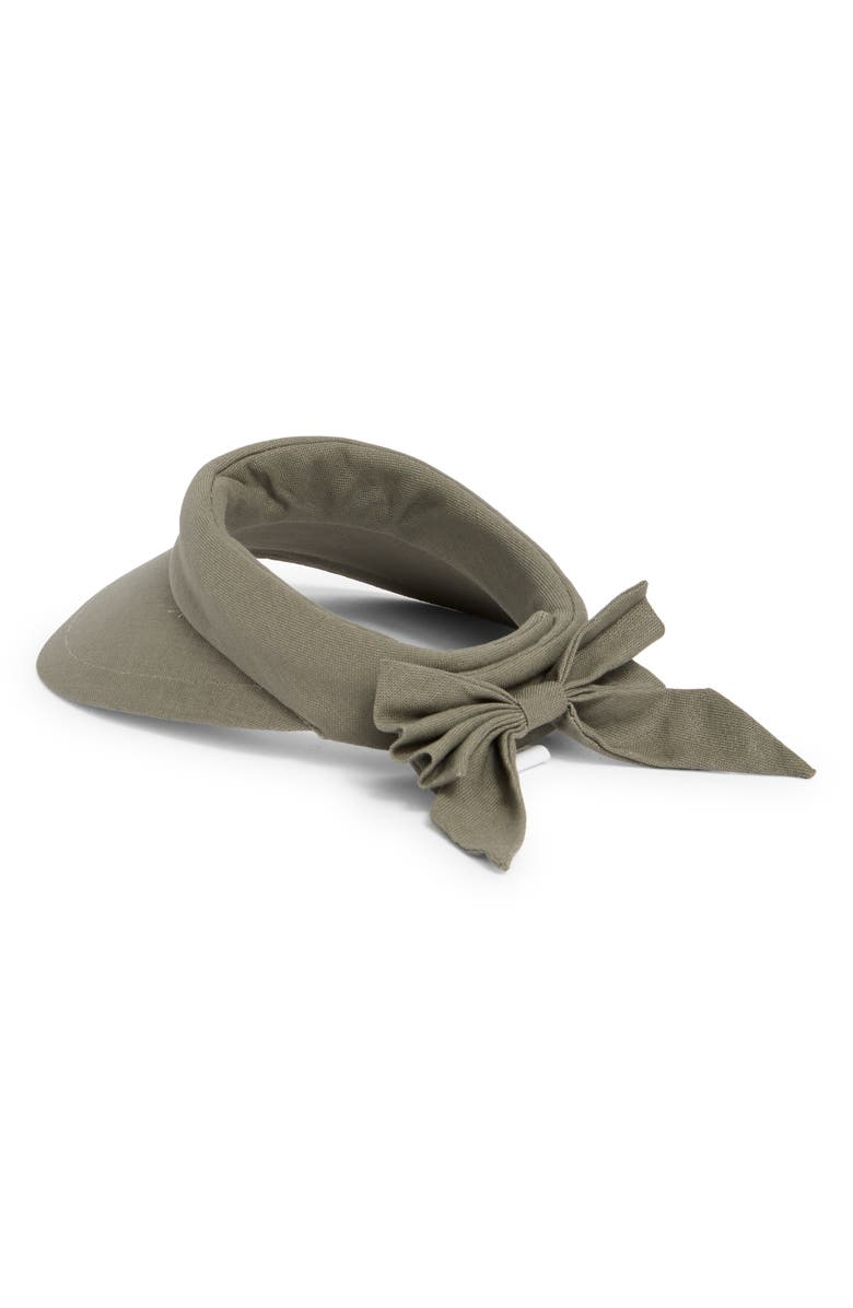 Deluxe Back Bow Cotton Visor