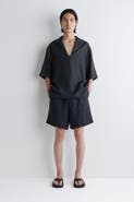 COS Elasticated Linen Shorts